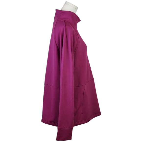 Yogalicious Lux PolarLux Funnel Neck Sweatshirt Activewear In Boysenberry XL - Picture 5 of 10